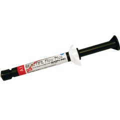 Shofu Beautifil Flow Plus syringe refill F00 viscosity A1, 1 x 2.2g syringe, 5 dispensing needle tips.